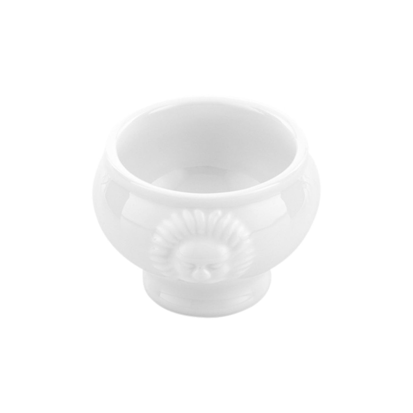 Restaurantware-2 Ounce Porcelain Bowls, 10 Lion Head Design Porcelain Small Bowls - Microwave-Safe, Oven-Safe, White Bowl, Chip-Resistant, Round