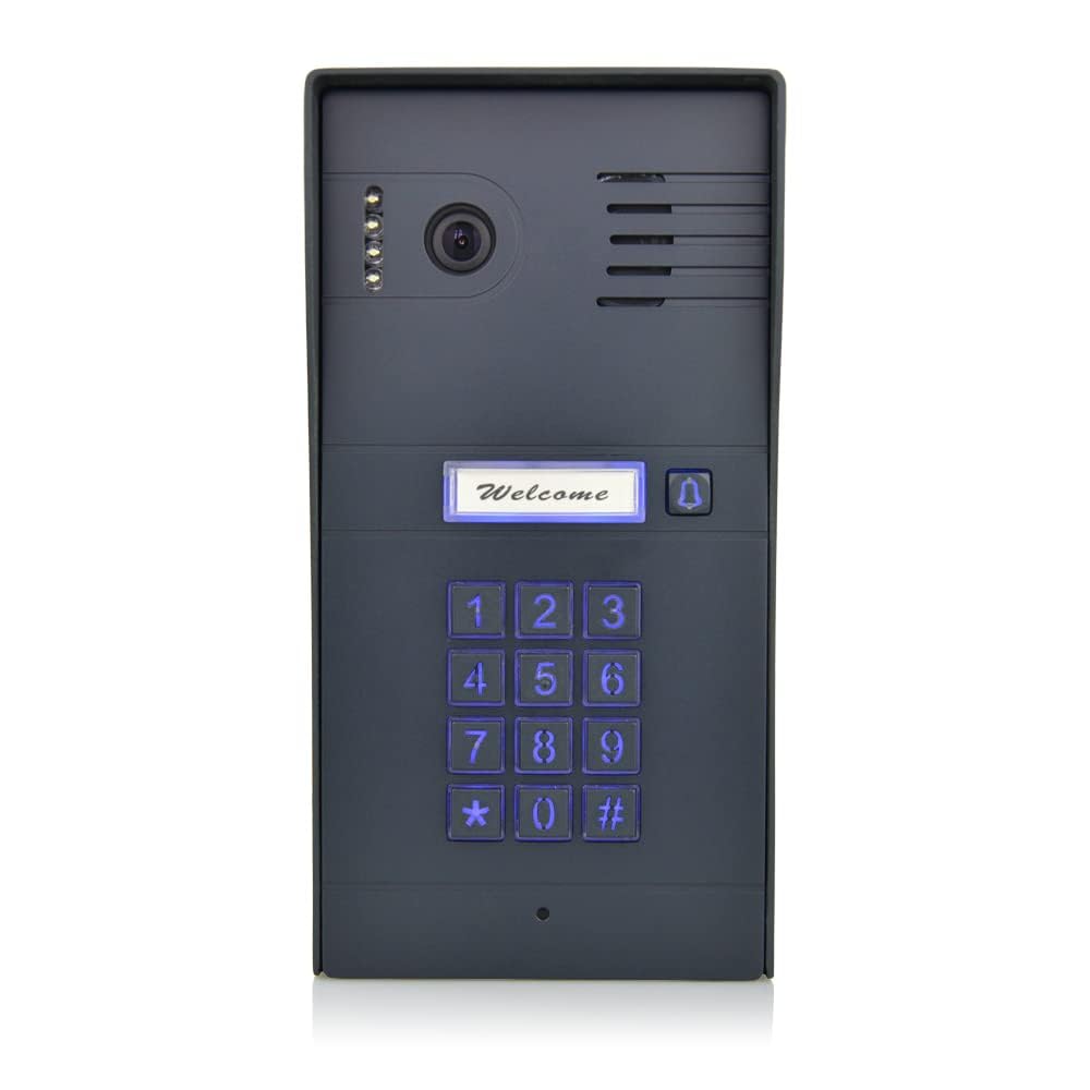 GBF Smart Video Door Phone & Doorbell Intercom System with a smart keypad(PL963PMBL-POE)- 1080P Camera, Built in POE, Control Two Locks remotely, Timed Unlock, RJ45 Hardwired or WiFi Bridge connection