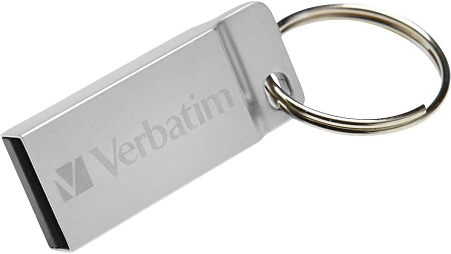 Verbatim 32GB 98749 Metal Executive USB Flash Drive - Silver