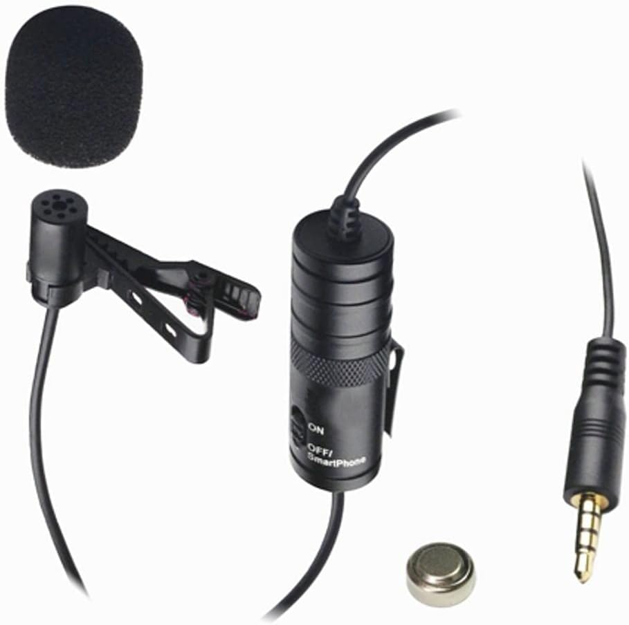 VidPro R700 20' XM-L External Microphone for Canon VIXIA HF Camcorder Wired Lavalier microphone with Audio Cable