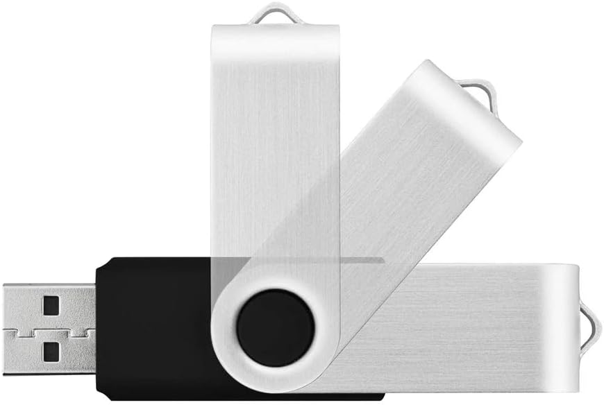 Generic 10 2 2.0 (10Pack 2GB) X GB USB Flash Drive USB Thumb Drive Memory Pen Stick Jump Drive Keychain Design Black