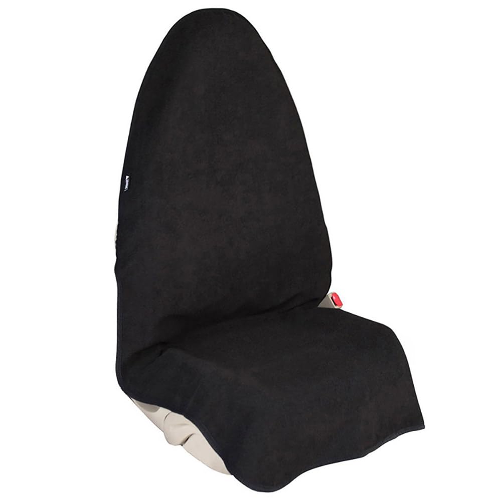 LUCYLEXIXI Waterproof Sweat Towel Car Seat Cover Sweat Carseat Protector,Perfect for Universal Anti-Slip Car Truck SUV Seat, Great for Post Gym Workout, Running, Swimming, Beach and Hiking (Black)