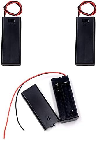 LampVPath (Pack 3 2 2 1.5V of AAA Battery Holder with Switch, x AAA Battery Holder Case with Wire Leads and ON/Off
