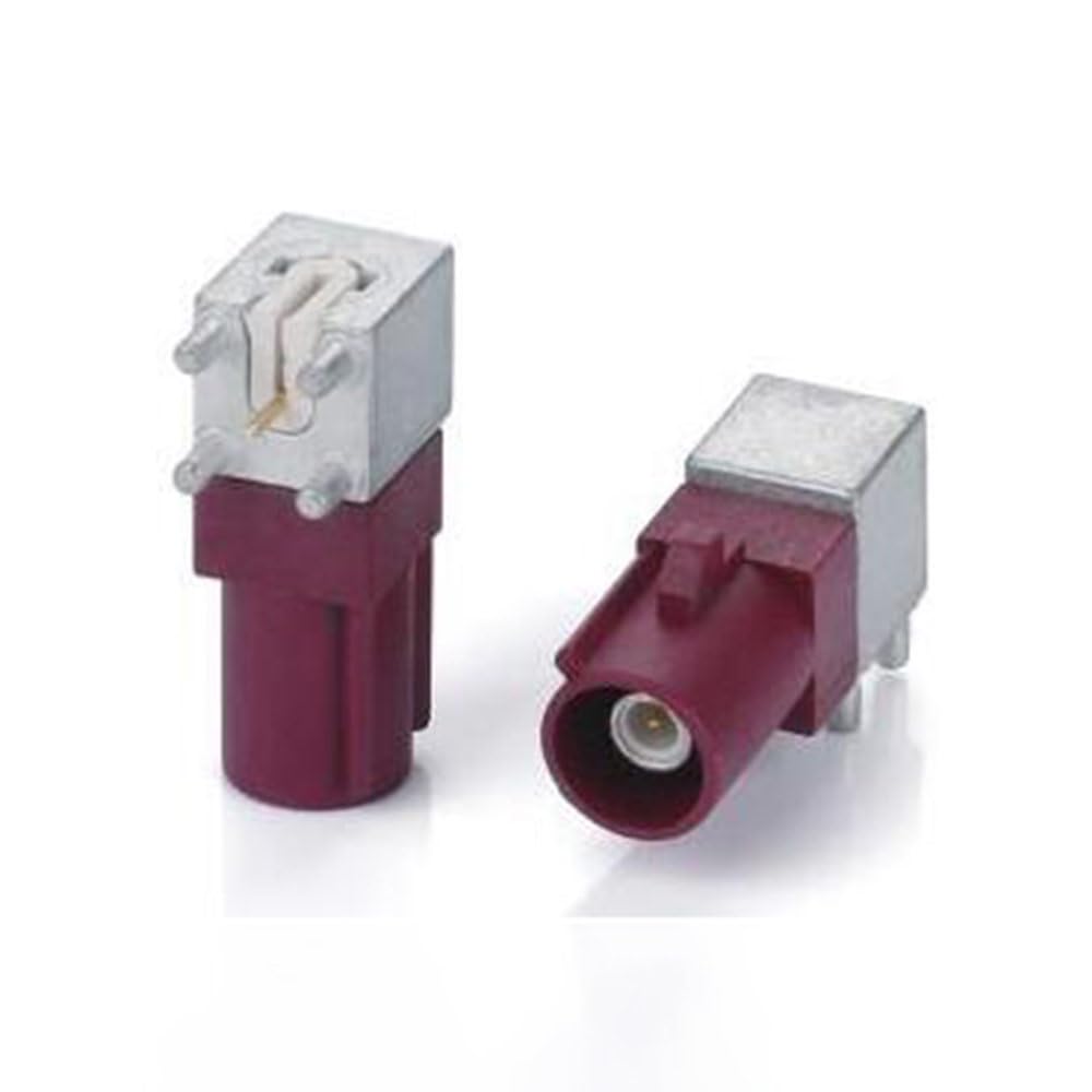 RF Coaxial Cable Connector, Fakra Video Connector D Male Right Angle Cable Connector PCB Mount for Car XM Radio GPS