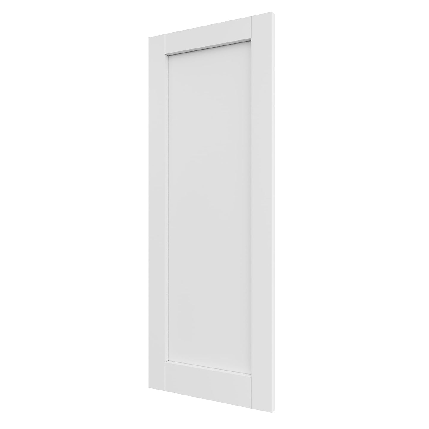 Slab Door Interior, Solid Core Pre-Built Wood Doors 30"x80", 1-Panel White Bedroom Door Shaker, Pantry, Bathroom, Laundry Swing Door w/o Frame, Pre-Finished & Paintable with CARB P2