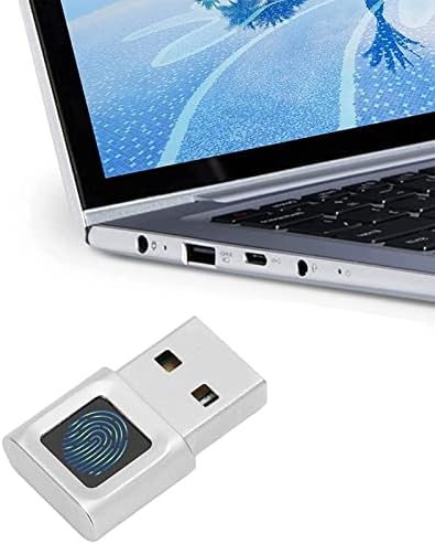 VBESTLIFE 10 11 32/64 360 USB Fingerprint Reader, Portable Security Key Biometric Fingerprint Scanner for Bits, Degrees