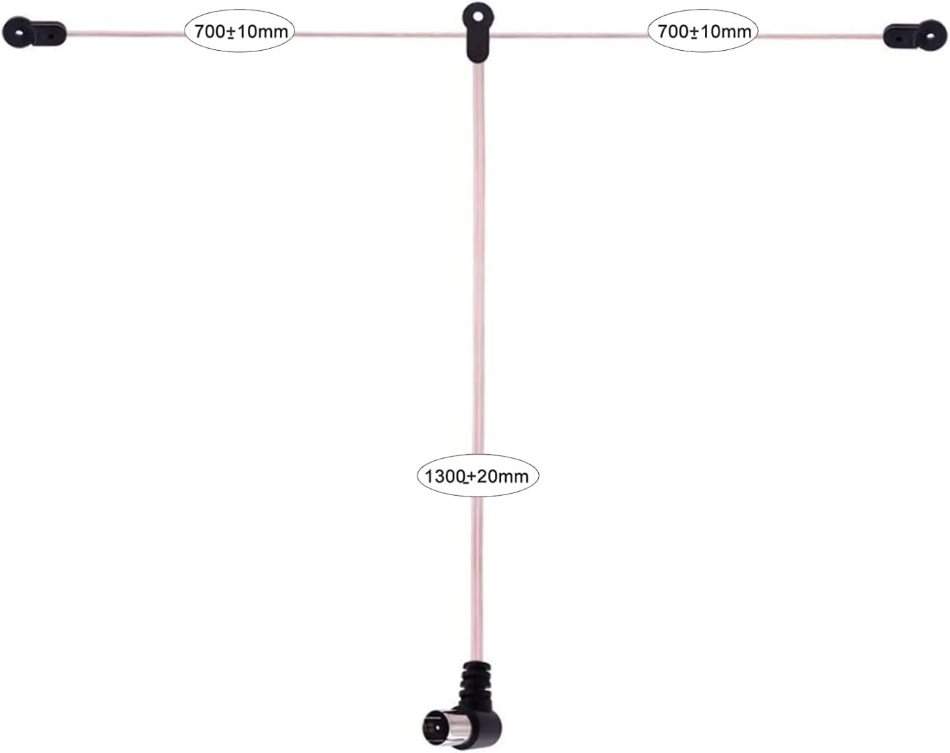 DIANN 75 3 FM Antenna Ohm FM Dipole Antenna with Adapters for Indoor Radio Home Stereo Receiver AV Audio Home Theater