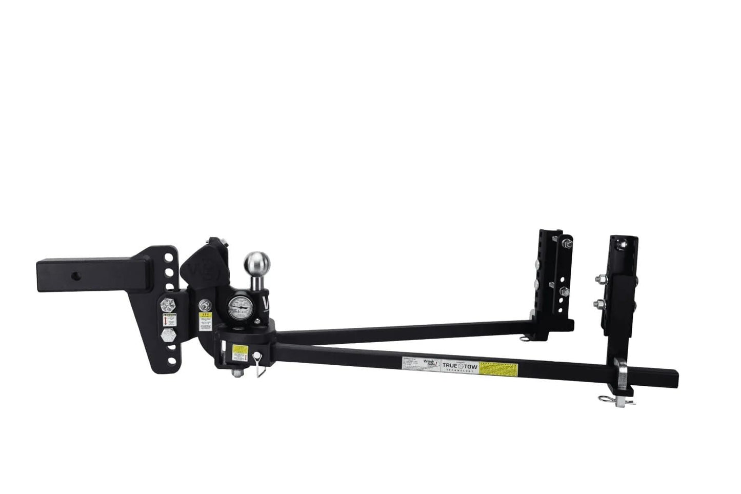 Weigh Safe TrueTow Heavyweight Distribution Hitch - Adjustable 6" Drop with 2" Shank - Built-in Scale to Measure Tongue Weight & Distributed Tongue Weight with 4-Area sway Control - 18,500 lbs GTW