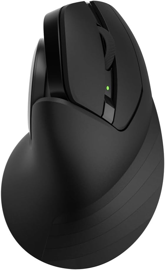 MOJO-HOME MOJO Master Grip Rechargeable Silent Vertical Mouse - Bluetooth/Wireless Ergonomic Mouse w/Adjustable