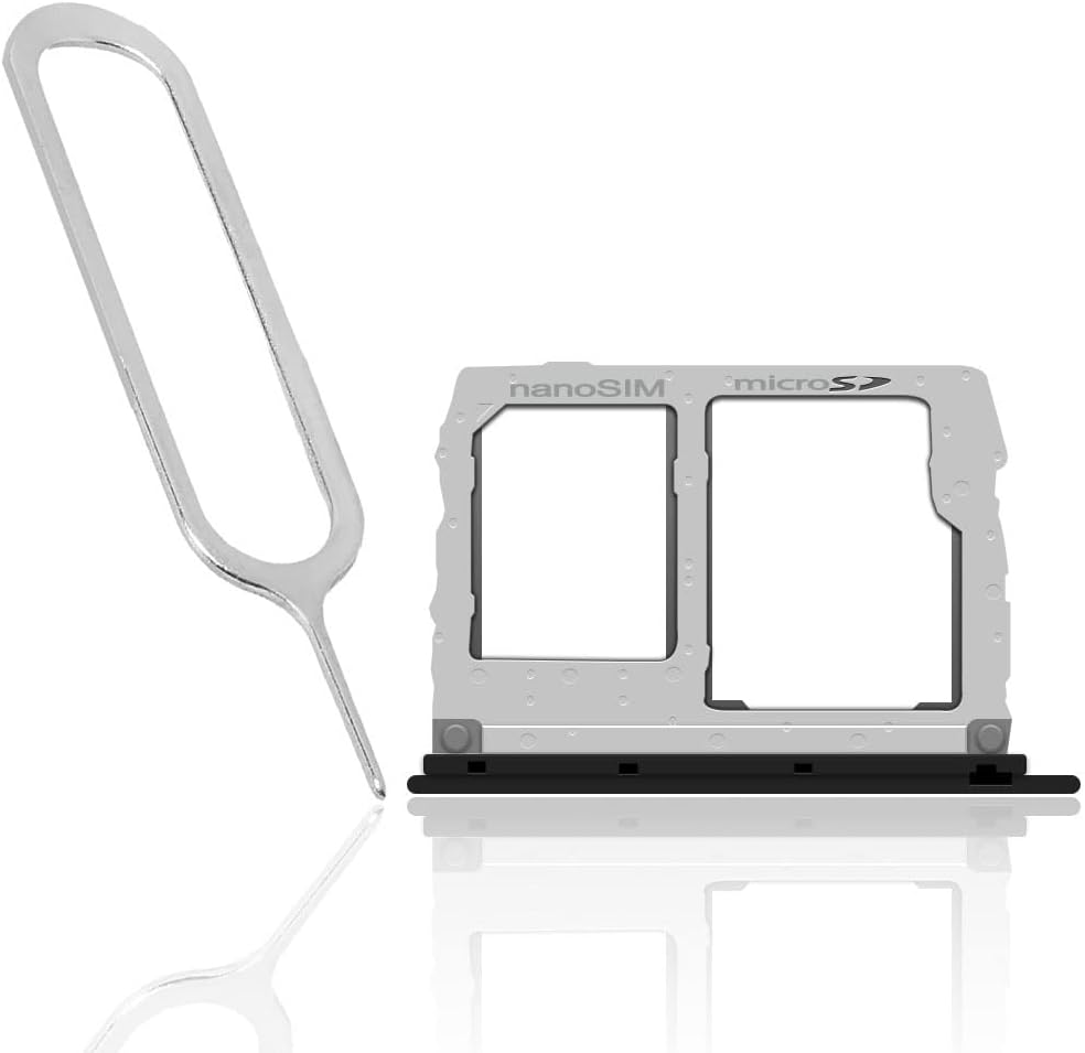 Generic K40 LM-X420MM Wear-Resisting Premium Real Durable SIM and Memory Card Tray Holder Replacement w/Ejection Pin