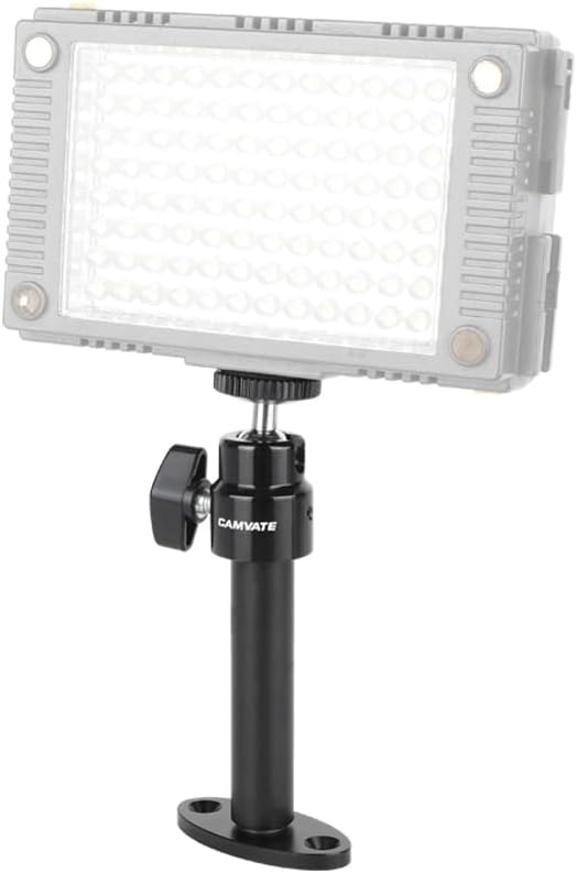 CAMVATE 1/4"-20 System(2 Pieces)-24007 Security Wall Mount with Mini Ball Head for CCTV Camera Surveillance