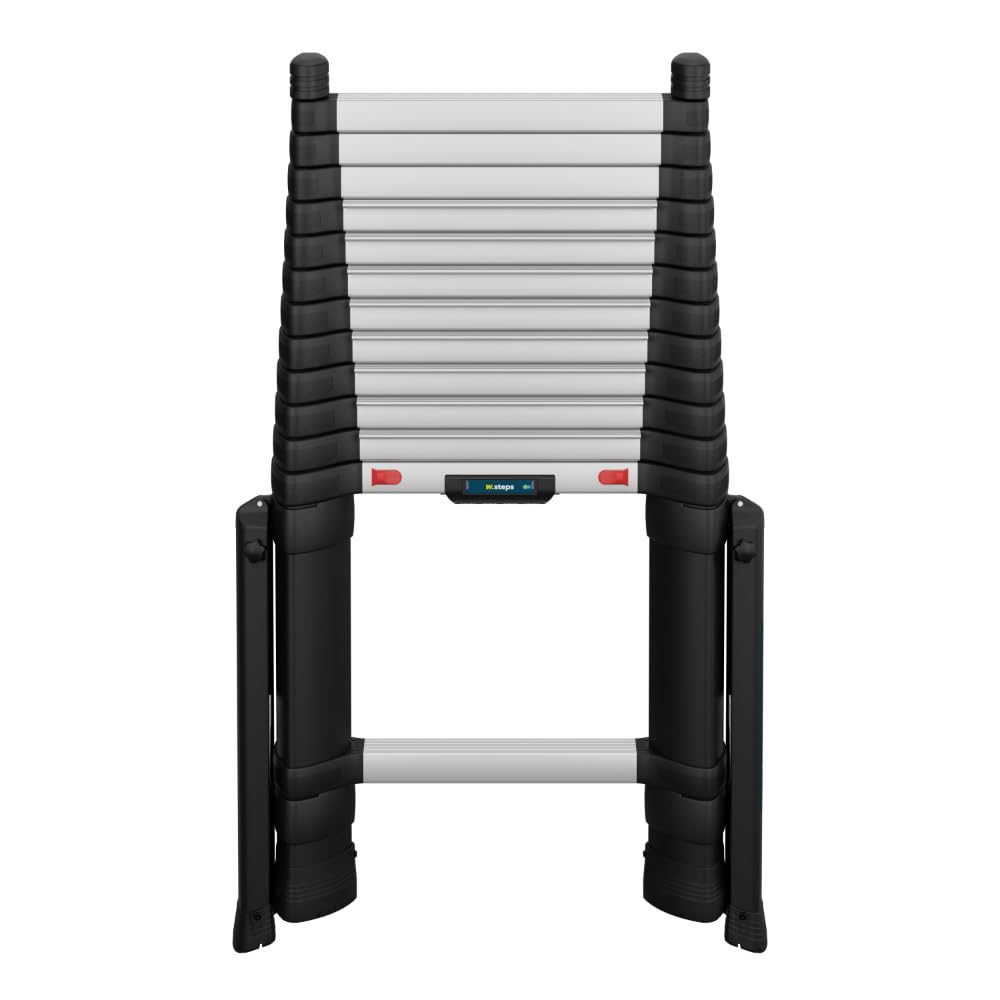 W.Steps Prime 13.5 FT | Telescopic Extension Ladder, ANSI Type 1A Certified, incl. stabilizers