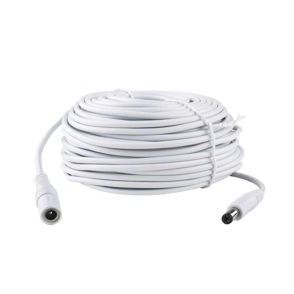 Sqlszt 100 12V 2.1mm 5.5mm DC Power Adapter Extension Cable feet Power Adapter Extension Cable x Compatible with DC