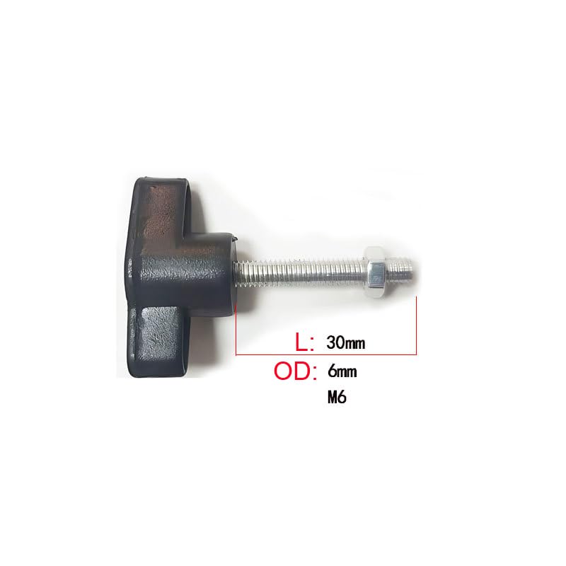 ThtRht 6 Pack Tripod Stand Height Adjustable Wing Knobs with Bolts Screws and Nuts Replacement Pole Tightening Knobs