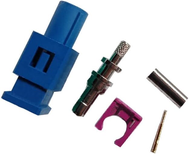 RG58 RF Coaxial Cable Connector, Fakra Video Connector C Male Cable Connector for Car XM Radio GPS Telematics