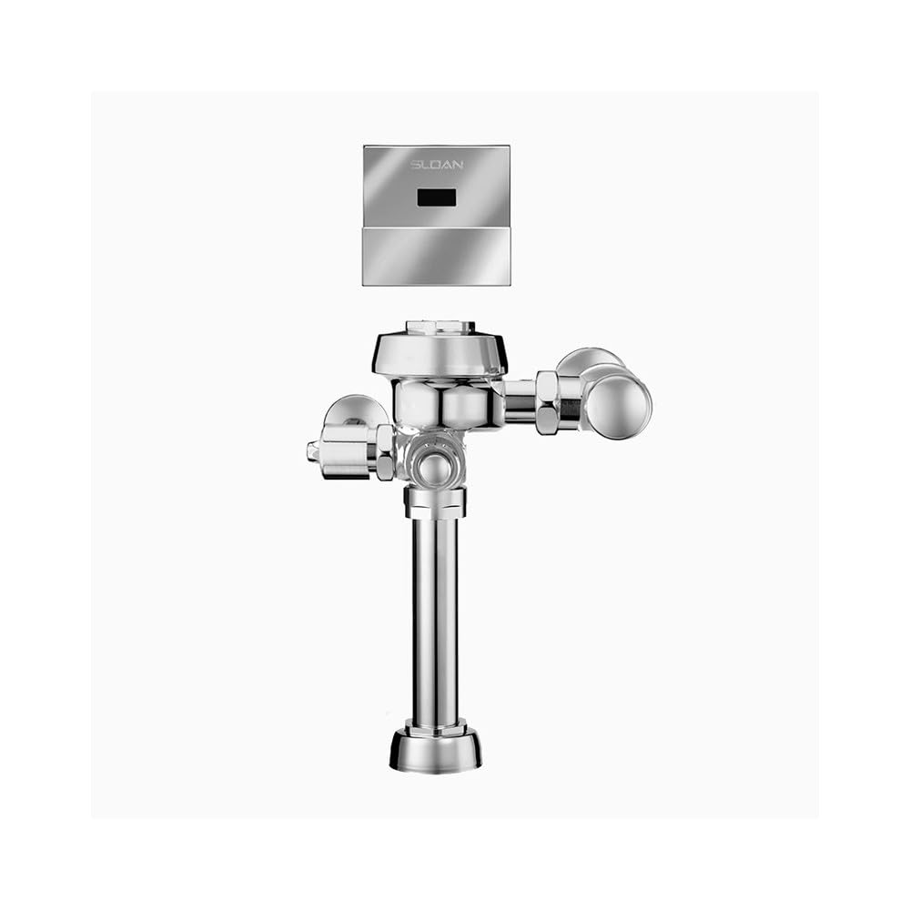 Sloan Royal 111 ESS Exposed Sensor Hardwired Water Closet Flushometer, 1.6 GPF Flush Valve - Self-Adaptive Infrared Sensor w/True Mechanical Override, Single Flush, Fixture Top Spud, 3450065
