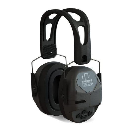 Walker's Rechargeable Lightweight Shooting Hunting Range Electronic Slim Low Profile Hearing Protection FireMax Earmuffs
