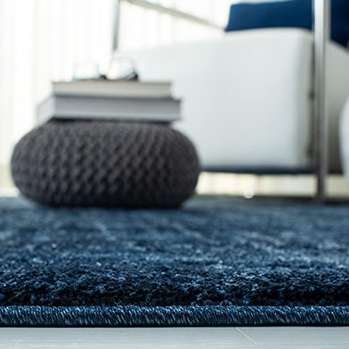 SAFAVIEH Retro Collection Accent Rug - 2' x 3', Light Blue & Blue, Modern Abstract Design, Non-Shedding & Easy Care, Ideal for High Traffic Areas in Entryway, Living Room, Bedroom (RET2770-6065)