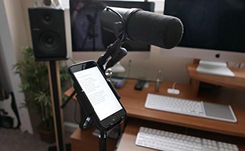 Accessory Basics w/360 3.75 inches AccessoryBasics Music Boom Mic Microphone Stand Smartphone Mount Swivel Adjust