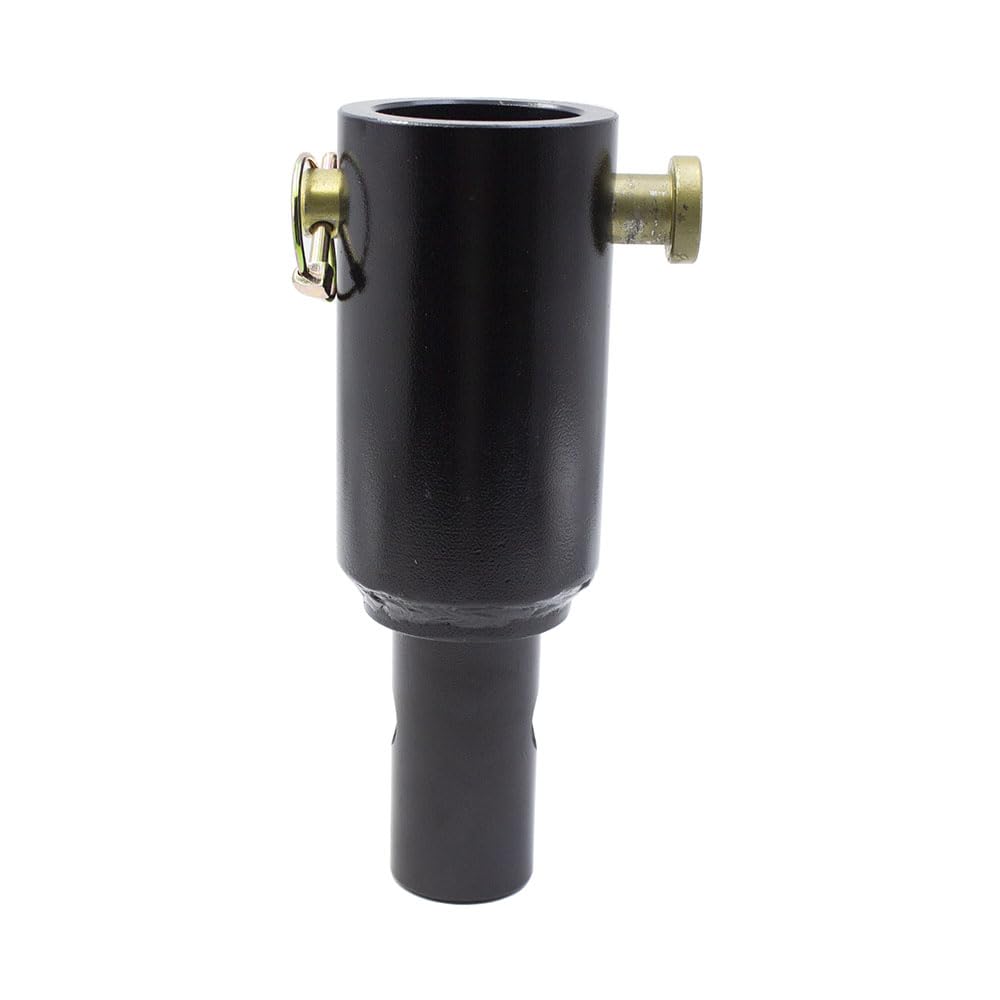 Auger Adapter 2-9/16 inch Female Round to 2 inch Male Round Auger Shaft Bit Adapter Conversion Bolt Pin