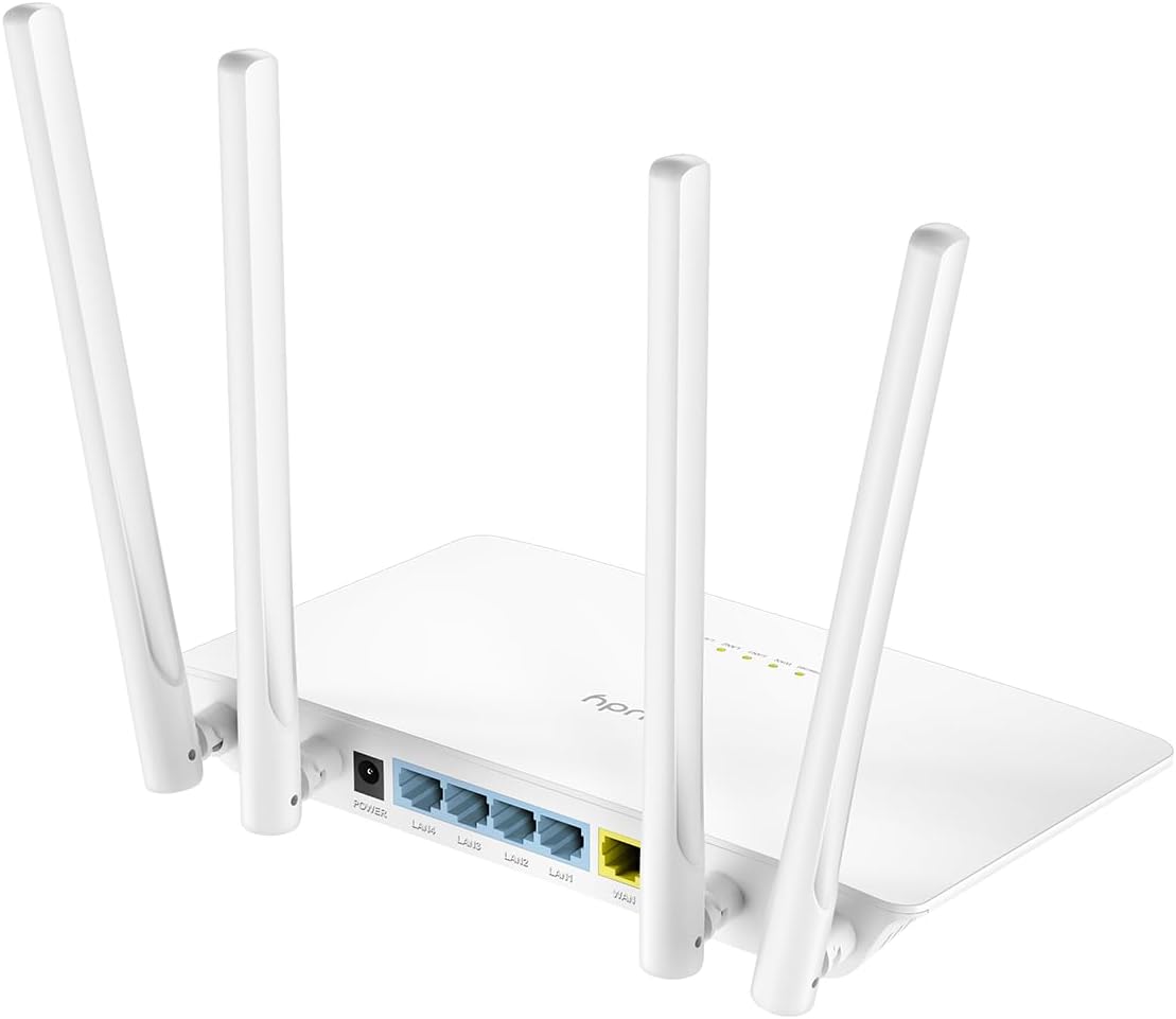Cudy AC1200 5GHz 10/100Mbps 4x5dBi WR1200 Smart WiFi Router Extender, Access Point, WISP, Dual Band, LAN, Antennas