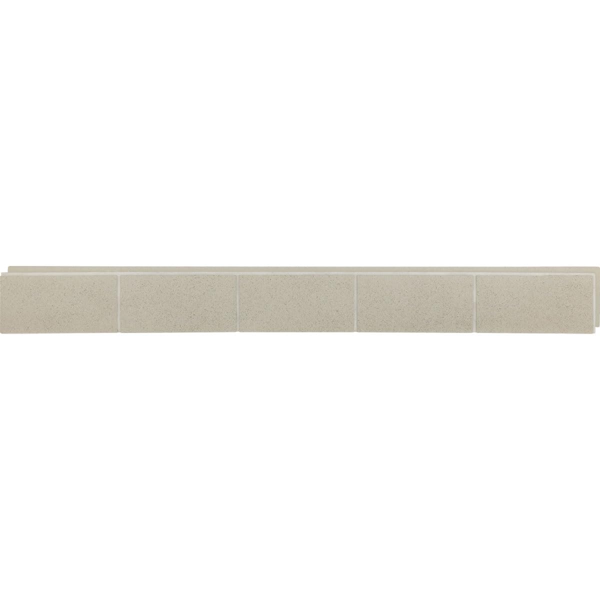 EverStone Smooth-Face Cinder Block Faux Concrete Panel, 81 1/4"W x 9"H x 1"D, Umber