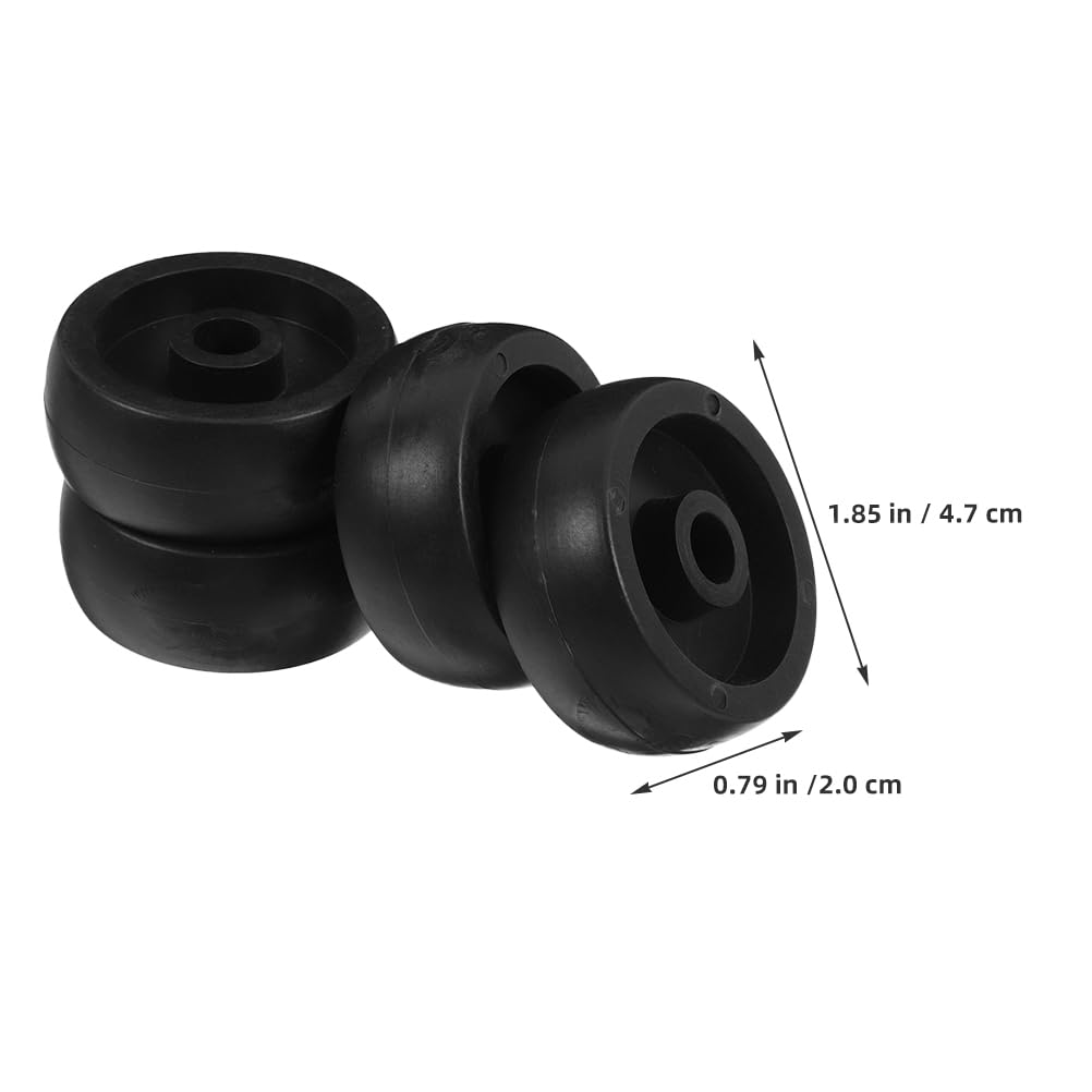 TOPPERFUN 6 PCS Fitness Machine Rollers, Replacement Caster Wheels, Sturdy Polypropylene Roller Wheel, Universal Gym Equipment Part for Treadmill, Exercise Bike and Heavy Workout Machines