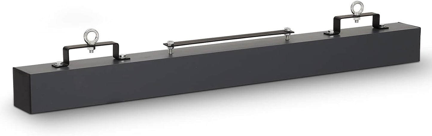 60" Heavy Duty Magnetic Sweeper - 140LB Capacity Industrial Magnet Bar for Nails, Screws & Metal Debris - Quick Release Lever for Construction Sites & Driveways