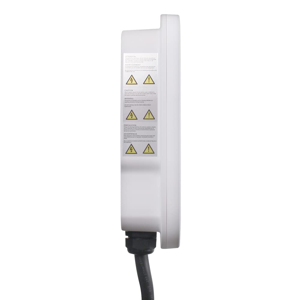 Leviton Level 2 EV Charger, 32 Amp, 208/240 VAC, 7.6 kW Output, 18' Charging Cable, Indoor/Outdoor Hardwired EV Charging Station, EV320 EVSE