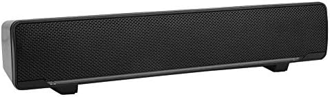 Bewinner 3.5mm MP3 MP4, USB Wired Soundbar, Stereo Soundbar Music Player Bass Surround Sound Box for Desktop Laptop TV