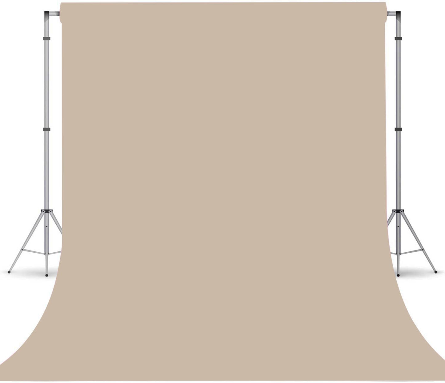 TERSUM 8FTx10FT Beige Photo Backdrop,Photo Booth Portrait Photography Backdrops,Studio Beige Backdrop for Photoshoot