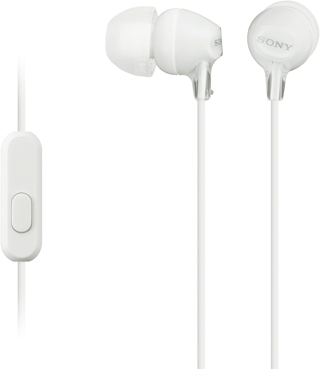 MDREX15AP Sony in-Ear Earbud Headphones with Mic, White