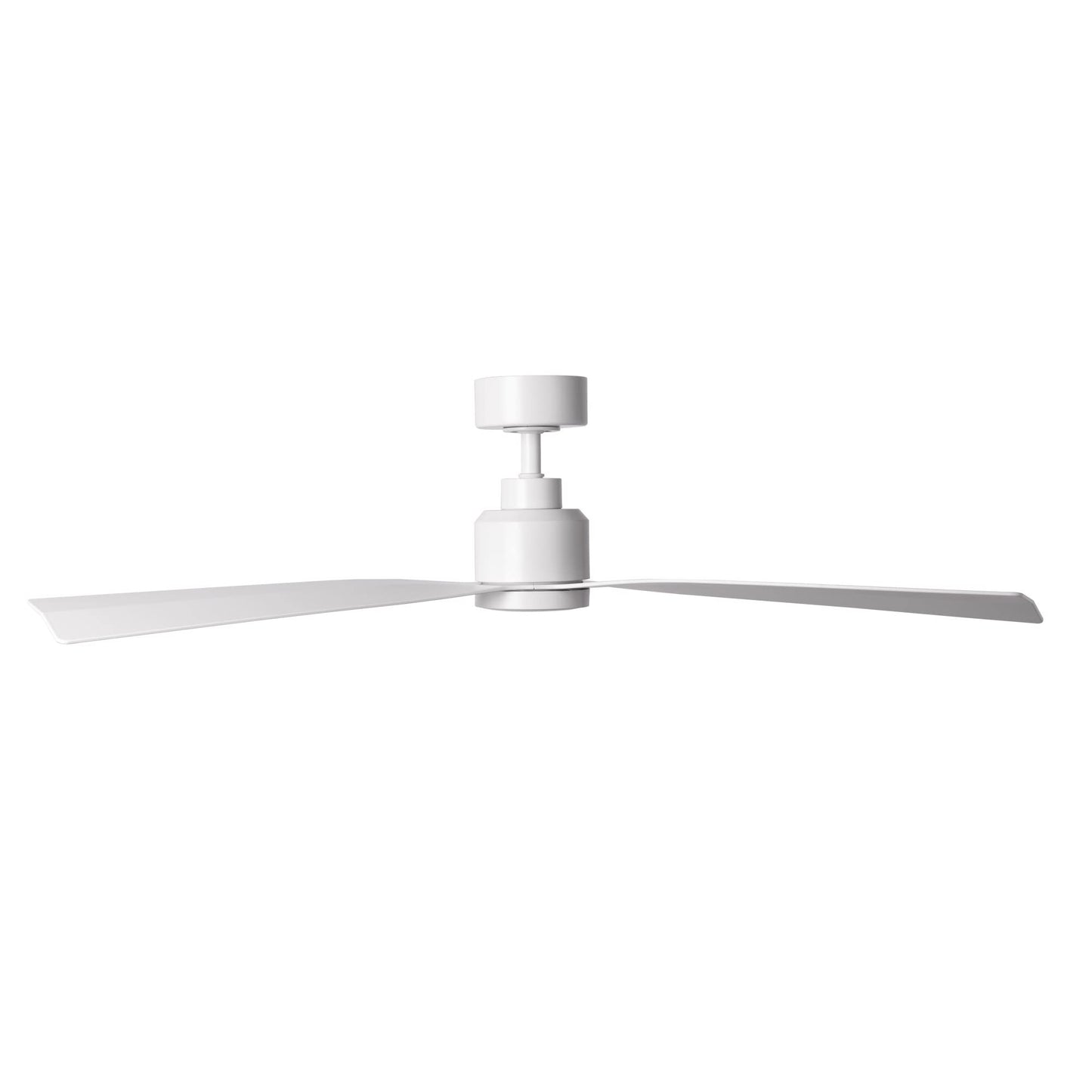 Clean Indoor/Outdoor 3-Blade Smart Compatible Ceiling Fan 52in Matte White with Remote Control and Wall Cradle. Works with iOS/Android, Alexa, Google Assistant, Samsung SmartThings, and Ecobee.
