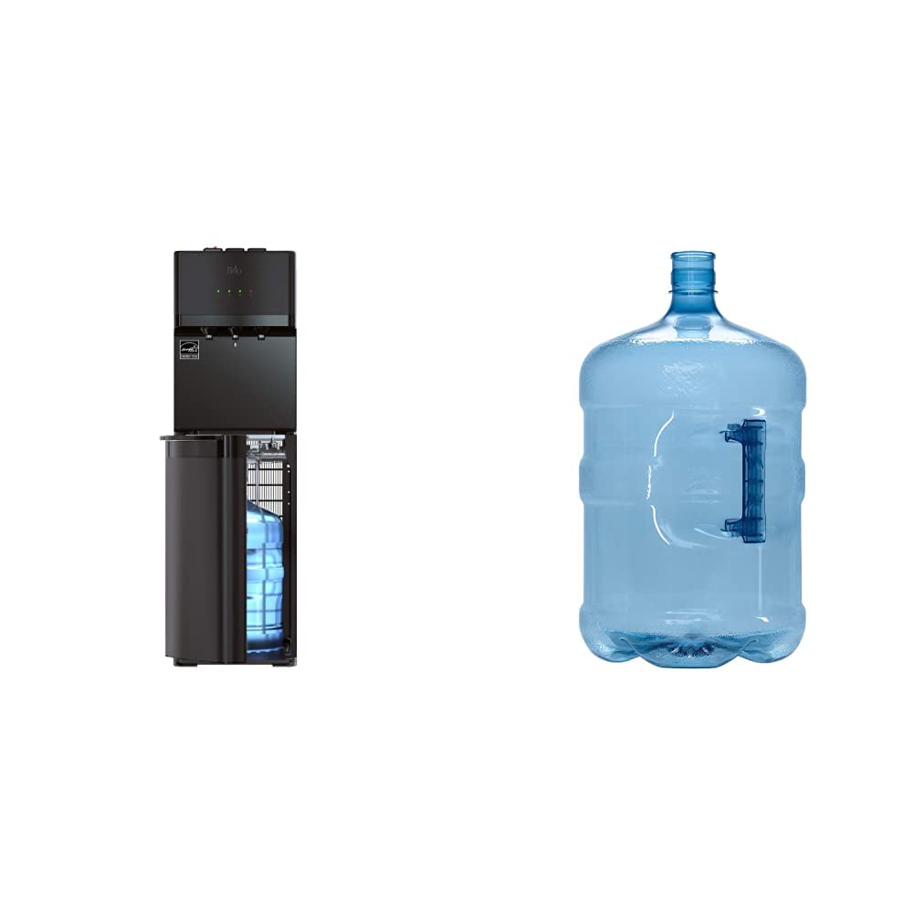 CLBL520SCBLK Brio Self Cleaning Bottom Loading Water Cooler Water Dispenser –Black Stainless Steel - 3 Temperature Settings - Hot, Room & Cold Water - UL/Energy