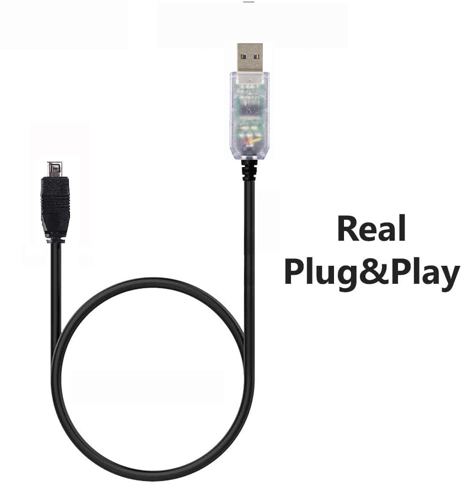 Feanteek Programming USB-1 BC250D BC296D UBC3300XLT BC246T BR330T BCD396T BC346XT (1.8M) USB Cable for Uniden Scanner