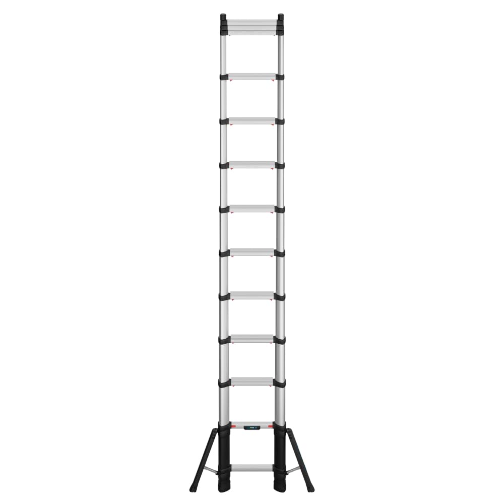 W.Steps Prime 13.5 FT | Telescopic Extension Ladder, ANSI Type 1A Certified, incl. stabilizers