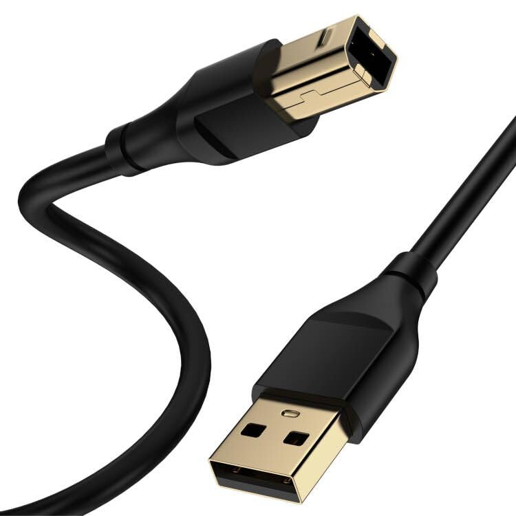 REPIND 10 2.0 USB Printer Cable Feet USB A to B Printer Cable USB B Cable High Speed Scanner Printer Cord for HP