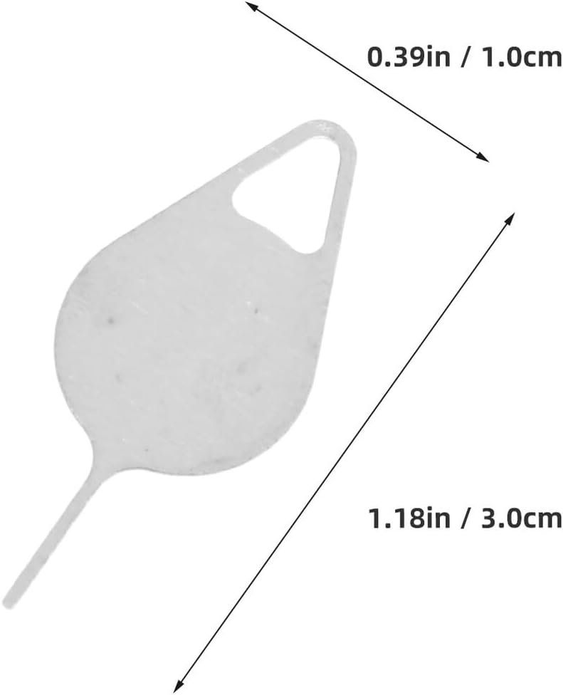 200 Vaguelly Pcs Sim Card Ejector Pins Removal Tool Stainless Steel Mobile Phone Card Needle Compatible for Smartphones