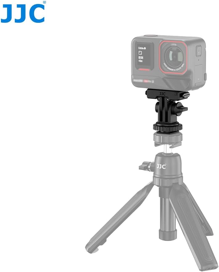 JJC Insta360 X5 2 180 1/4"-20 Magnetic Quick Release Mount for Ace Pro & Ace Pro Only, Angle Adjustable, Detachable