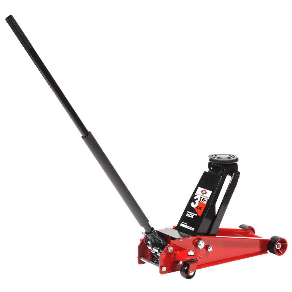 AFF 3.5 Ton Professional Floor Jack - Heavy Duty, Dual Pump - Low Profile Hydraulic Car Jack
