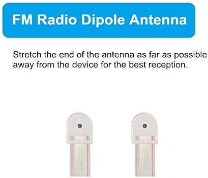 Ancable 300 Ohm FM Antenna T Shape Dipole Radio Ant with Spade Terminal for Yamaha Sharp JVC Denon Marantz Vintage