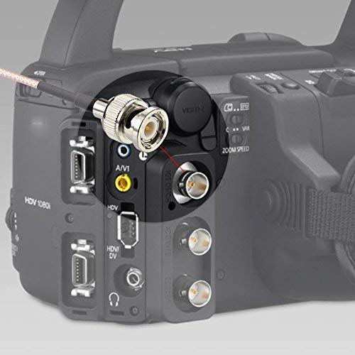 1.0/2.3 75 3 1m 2-Pack 3G BINGFU DIN Male to BNC Male Ohm Video SDI Cable feet for HD SDI Video Recorder Camera Assist