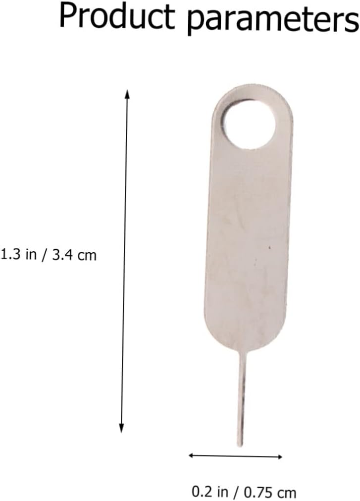 100Pcs Sim Card Tray Ejector Tool Lightweight Mobile Phone Pin Remover Sim Tool for All Phone Models Compact