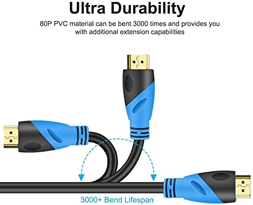 4K 30 2.0,18Gbps) 4K@60HZ 2K 1080P 3D PS4/PS5 ect(9m) HDMI FT Cable (HDMI Ultra High Speed Gold Plated