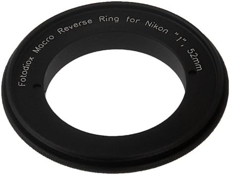 Fotodiox 52mm 1 V1, J1 Macro Reverse Ring - Filter Thread for Nikon Series Mirrorless Camera