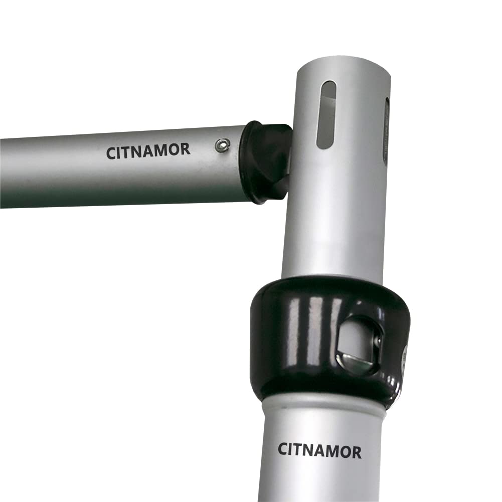 Pipe and Drape Adjustable Uprights, Crossbars,Bases & Hangers - Drape Systems for Backdrops, Trade Shows, Events, Photo Booths and Decorations by CITNAMOR (10' Tall x 10' Wide Kit)