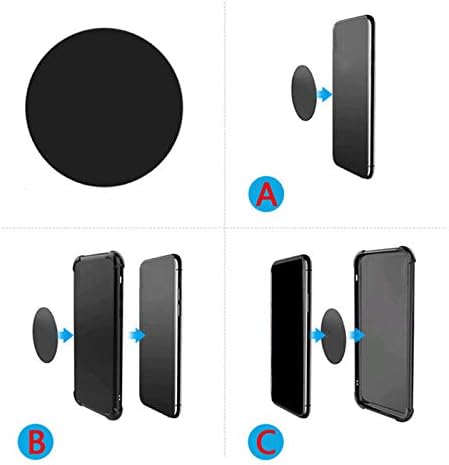 BGJRBY Plate8Pack 8 Mount Metal for Magnetic Car Mount Phone Holder with Full Adhesive for Phone Magnet, X Round
