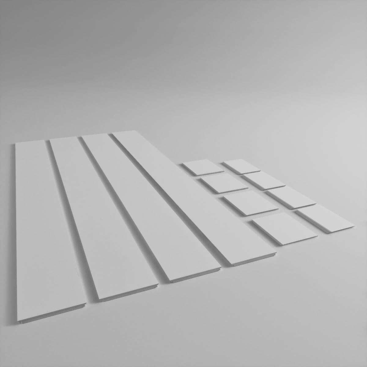 Ekena Millwork 10"W x 9'H Premium Square Non-Tapered Smooth PVC Endura-Craft Column Wrap Kit, Standard Capital & Base