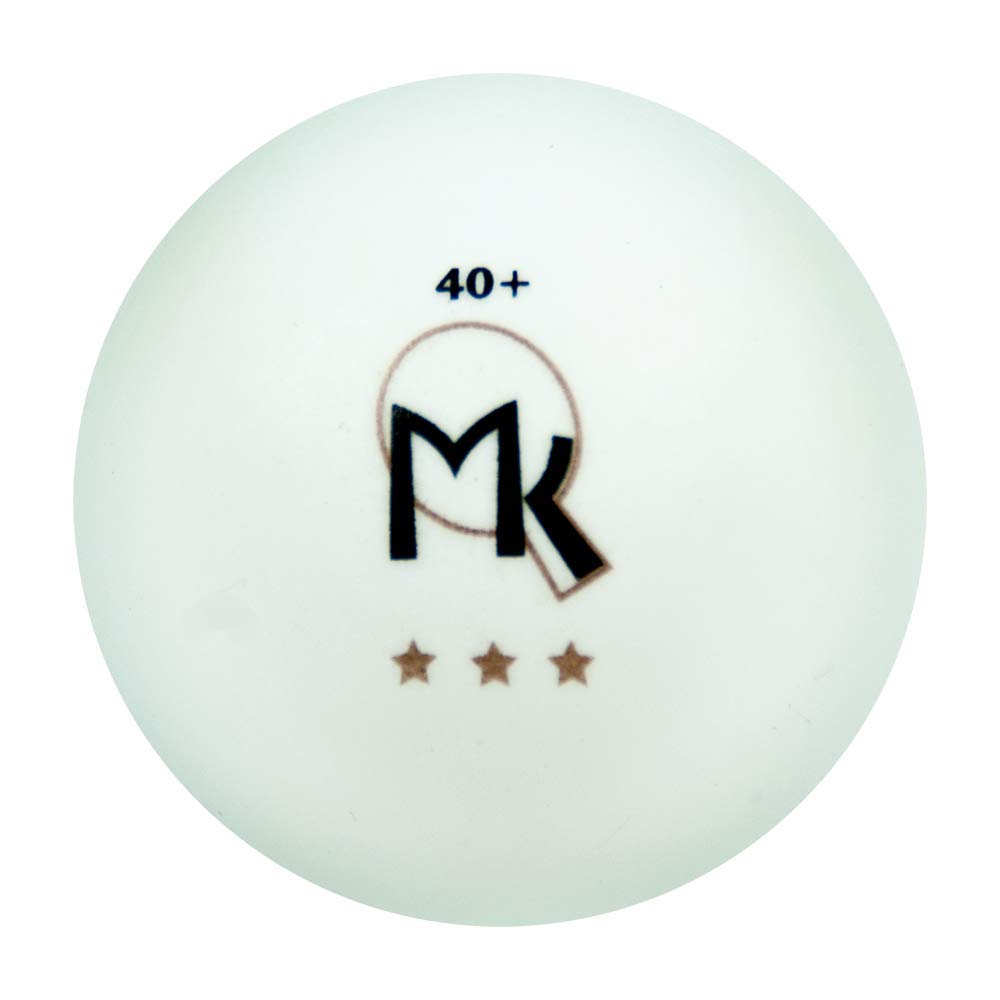 Martin Kilpatrick 3 Star Table Tennis Balls - 6 Pack - 40mm Ping Pong Balls - White - Poly Ping Pong Balls - Excellent Quality - Great For Schools, Homes, And Training