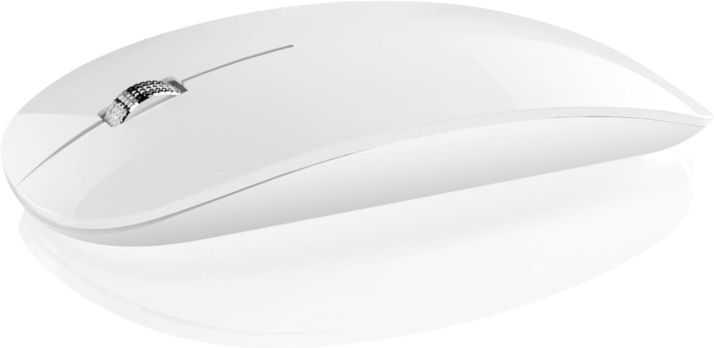 DC 5 1 Wireless Mouse, in Bluetooth USB C Rechargeable Mouse for Laptops Disktops Tablets Compatible with Apple MacBook